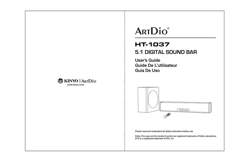 Kinyo ArtDio HT-1037 user manual