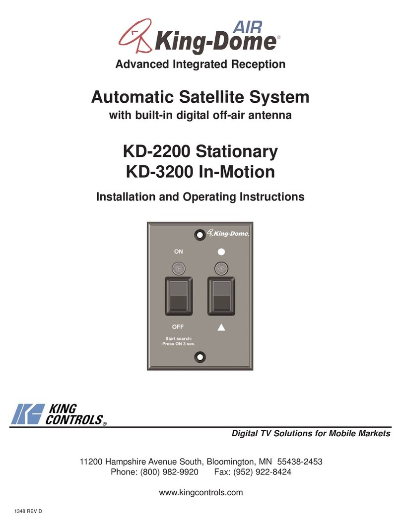 King Controls KD-2200 Installation and operating instructions