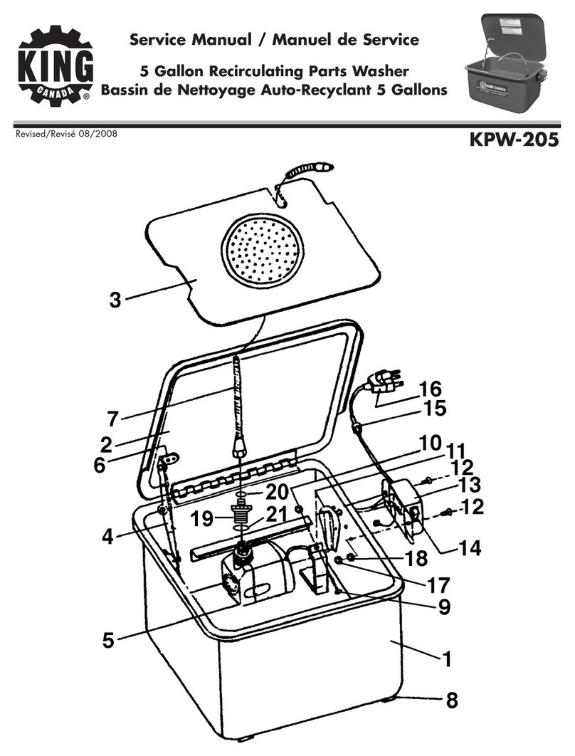 King Canada KPW-205 Service manual & parts list King Canada KPW-205 Service manual & parts list