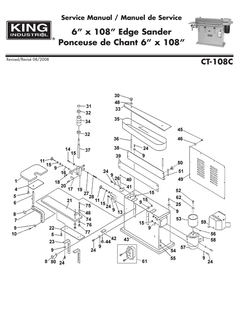 King Industrial CT-108C Service manual