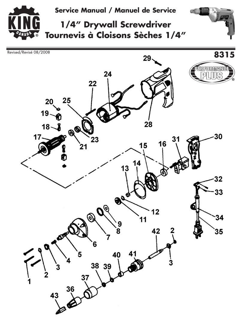 King Canada 8315 User manual