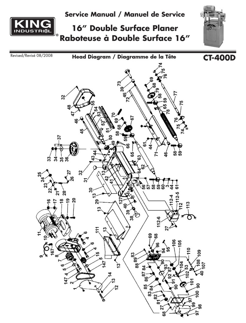 King Industrial CT-400D Service manual