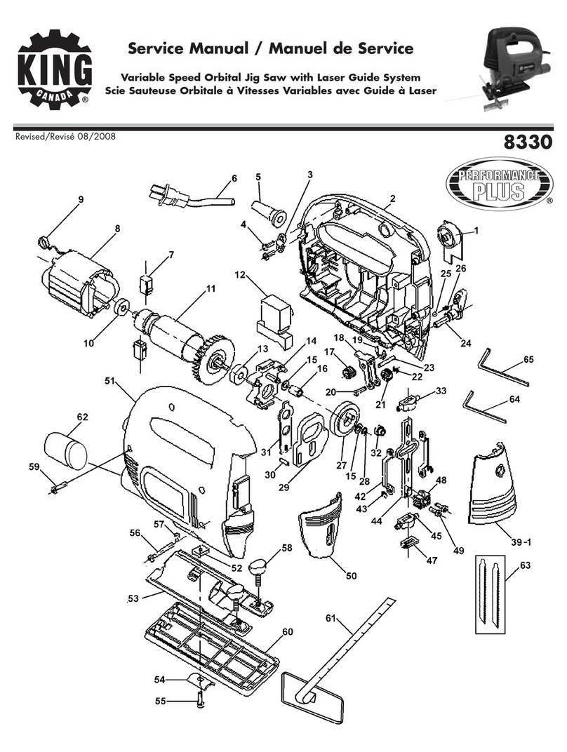 King Canada 8330 Service manual