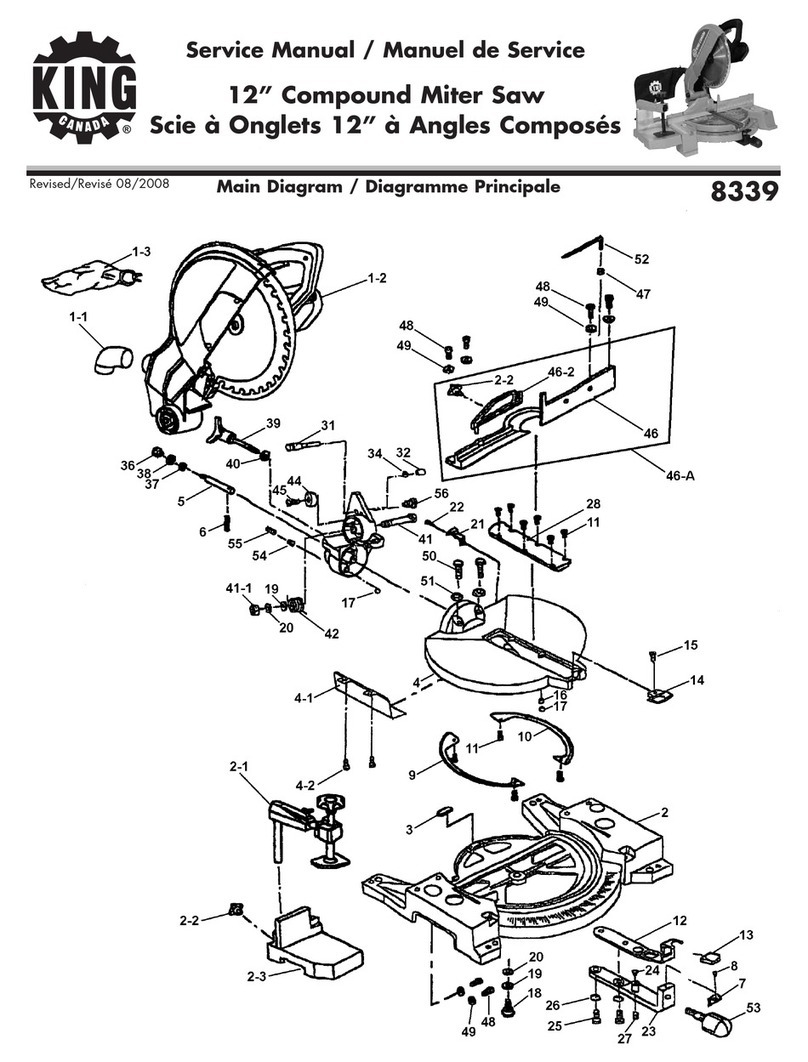 King Canada 8339 Service manual