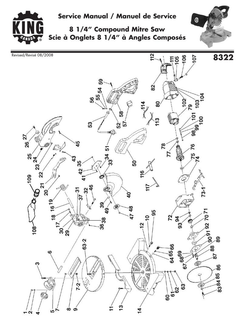King Canada 8322 User manual