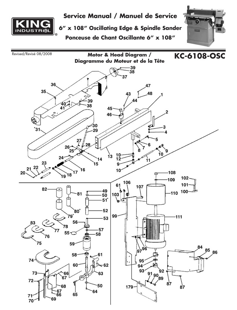 King Industrial KC-6108-OSC Service manual