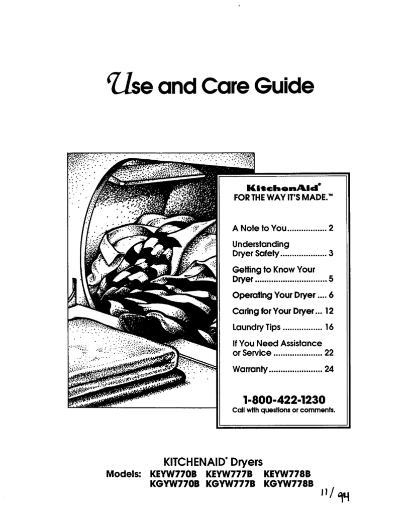 KitchenAid KEYW770B User manual