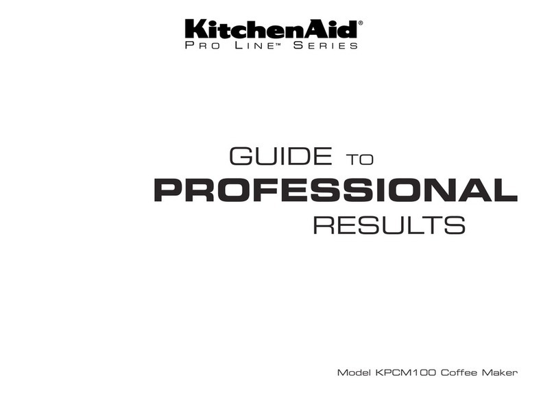 KitchenAid Pro line KPCM100 User manual