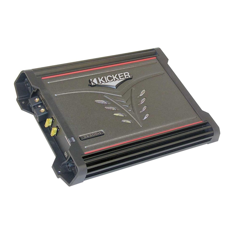 Kicker ZX300.1 User manual