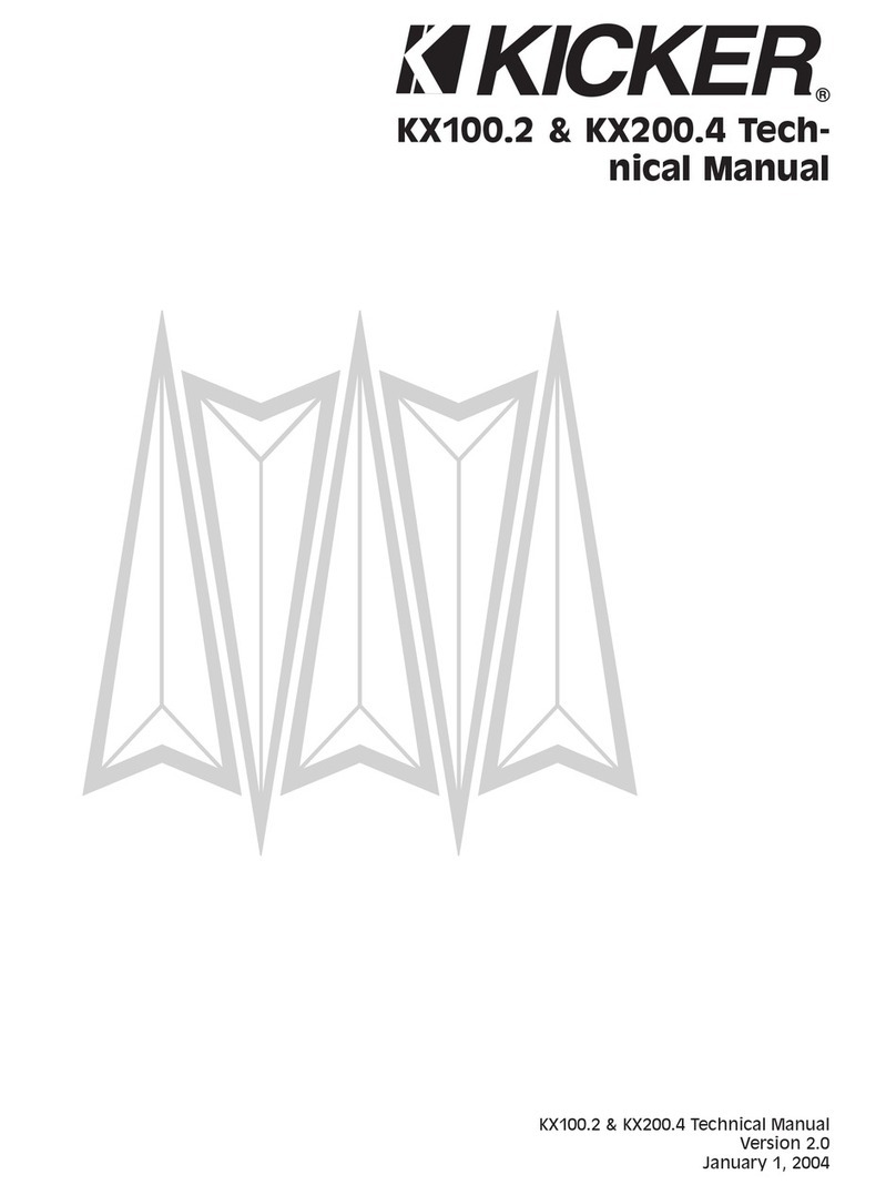 Kicker KX200.4 Technical manual