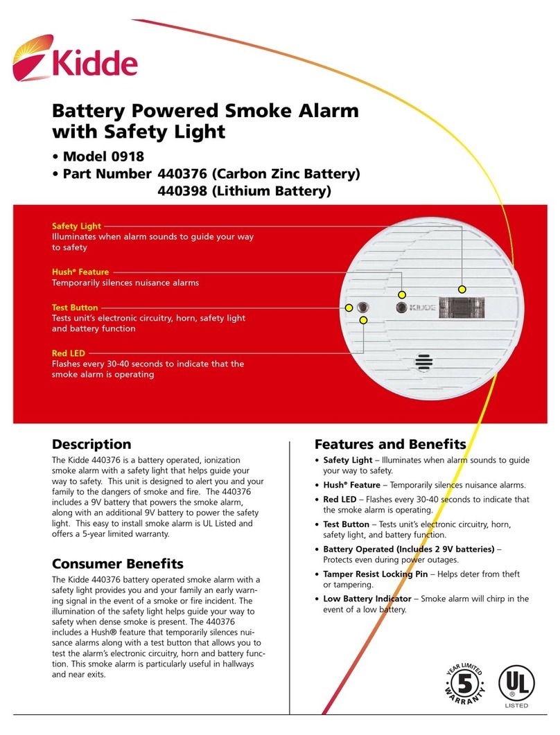 Kidde 918 User manual