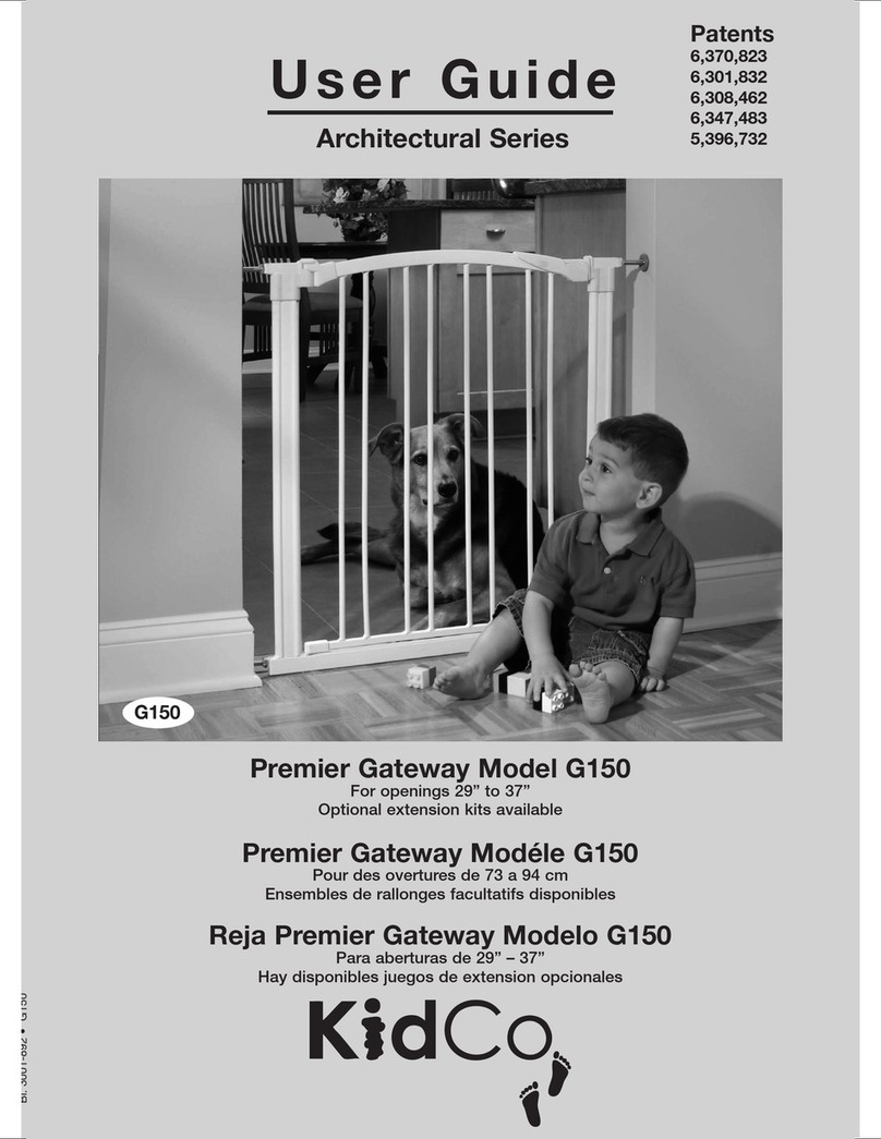 Kidco Premier Gateway G150 User manual Kidco Premier Gateway G150 User manual