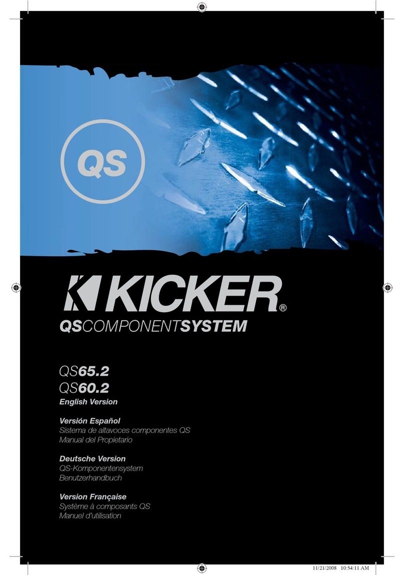 Kicker QS60.2 owner's manual