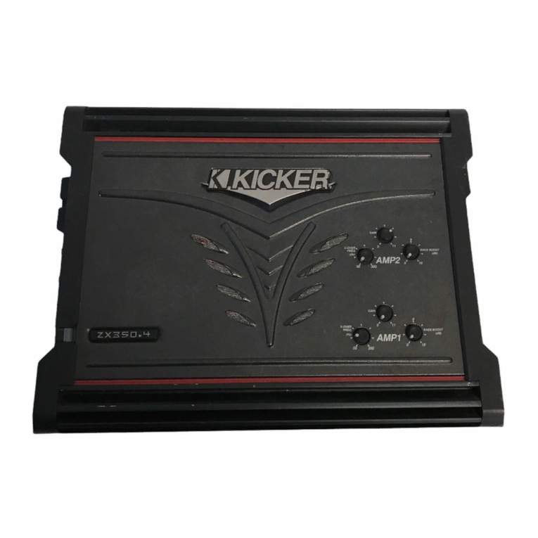 Kicker ZX Series ZX350.4 owner's manual