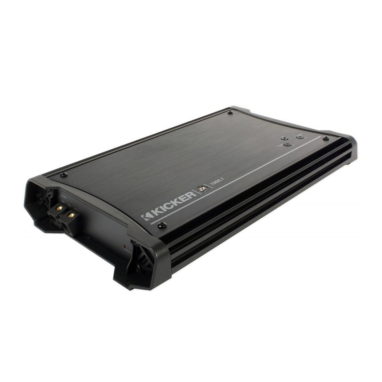 Kicker ZX2500.1 User manual