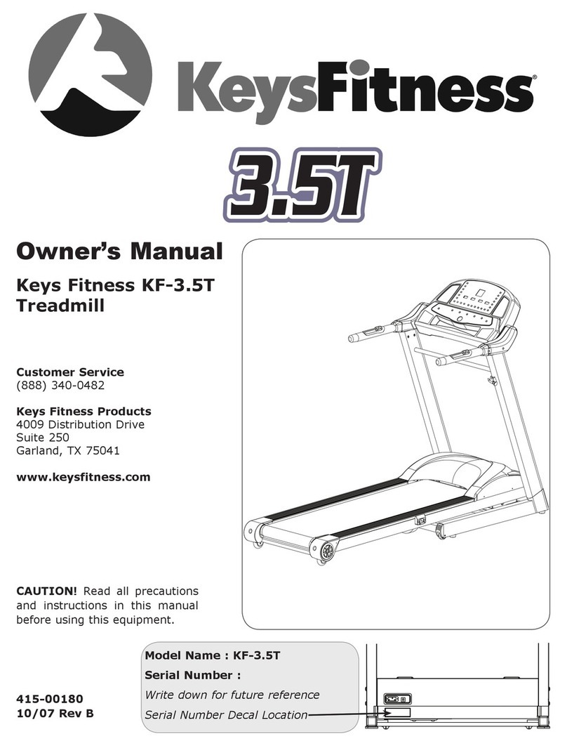 Keys Fitness Treadmill KF-3.5T owner's manual