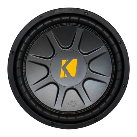 Kicker subwoofer ES104 User manual