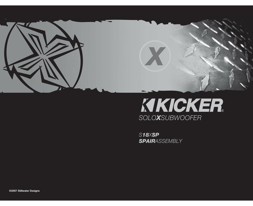 Kicker S18XSP User manual