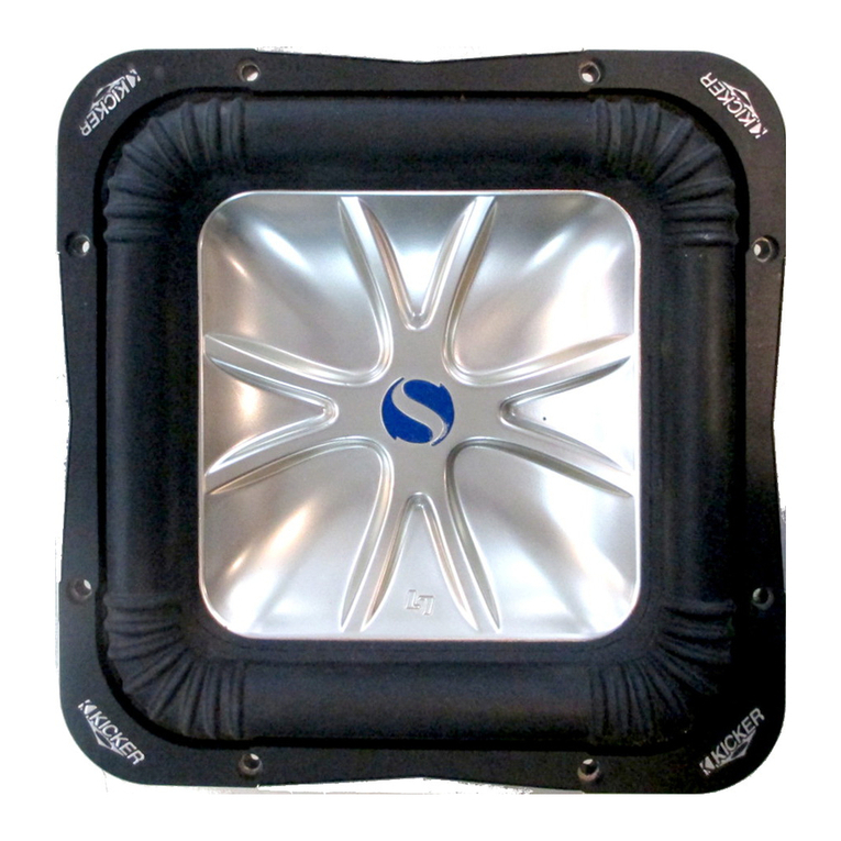 Kicker SOLO-BARIC L7 Series User manual