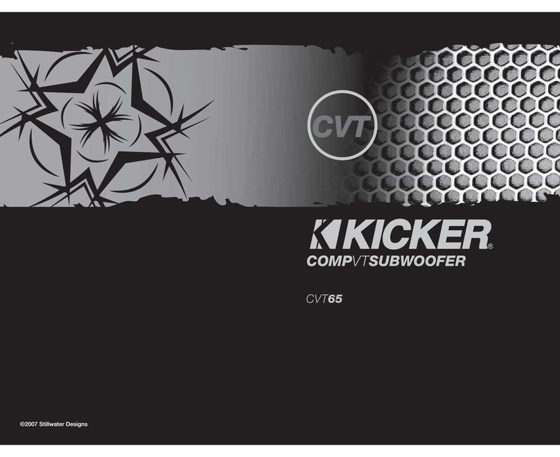Kicker ZX350.2 User manual