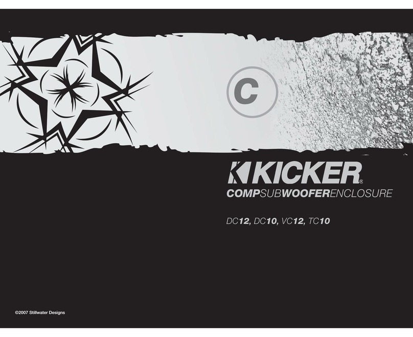 Kicker Comp DC12 User manual