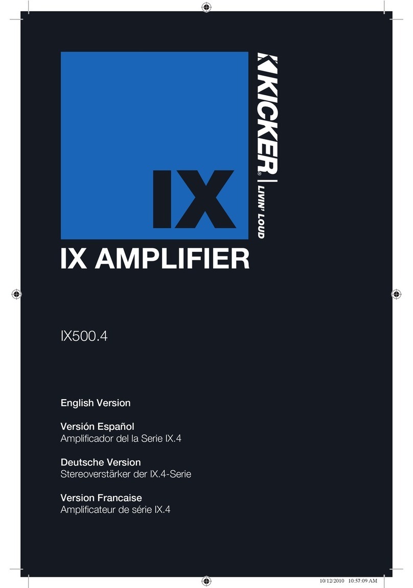 Kicker IX500.4 owner's manual