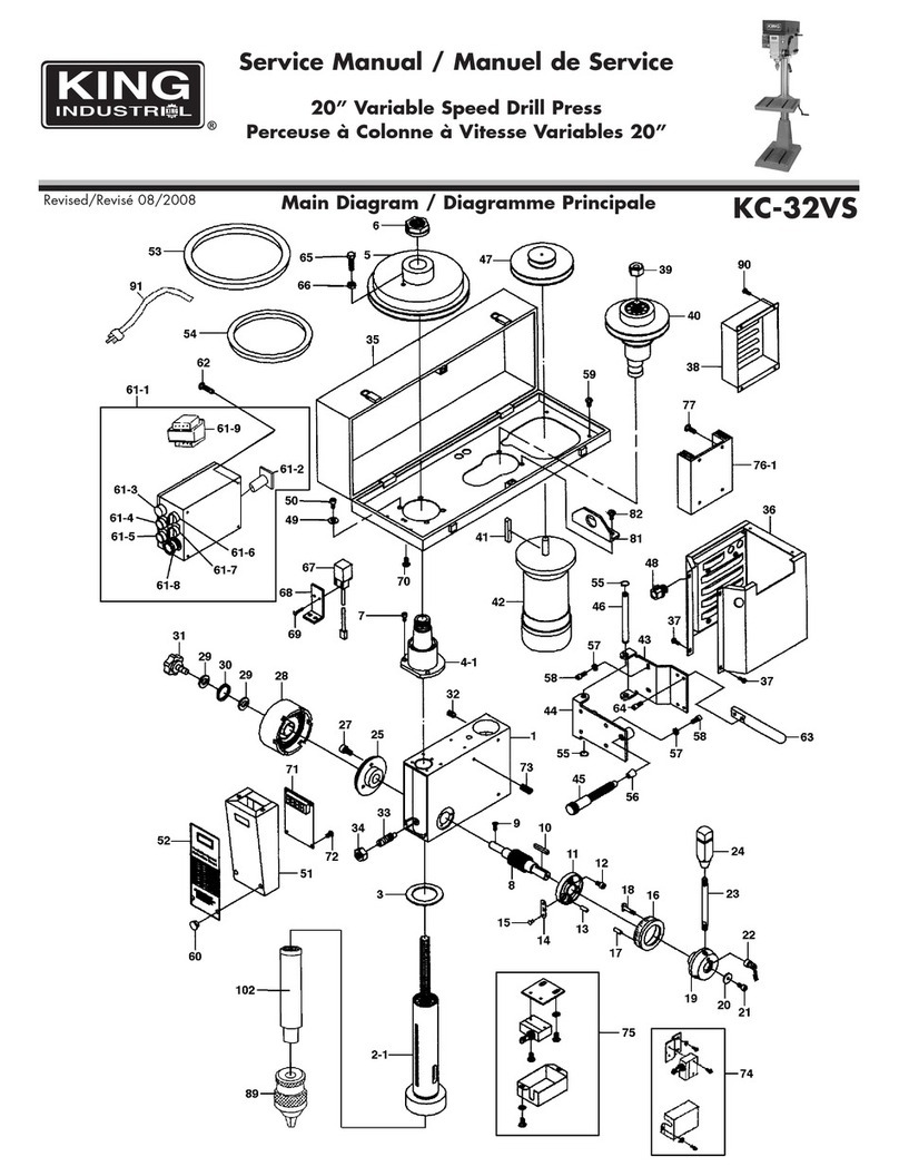 King Industrial KC-32VS Service manual