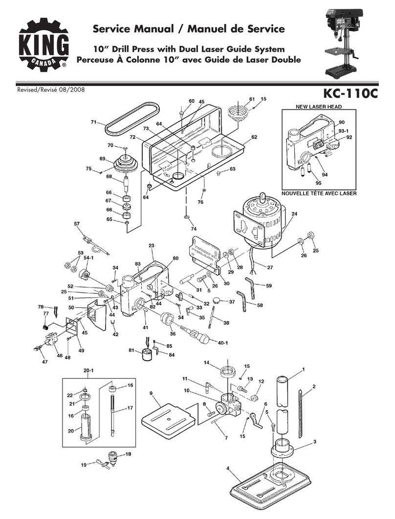 King Canada KC-110C Service manual