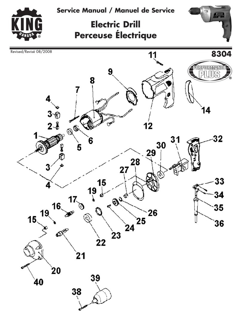 King Canada 8304 Service manual