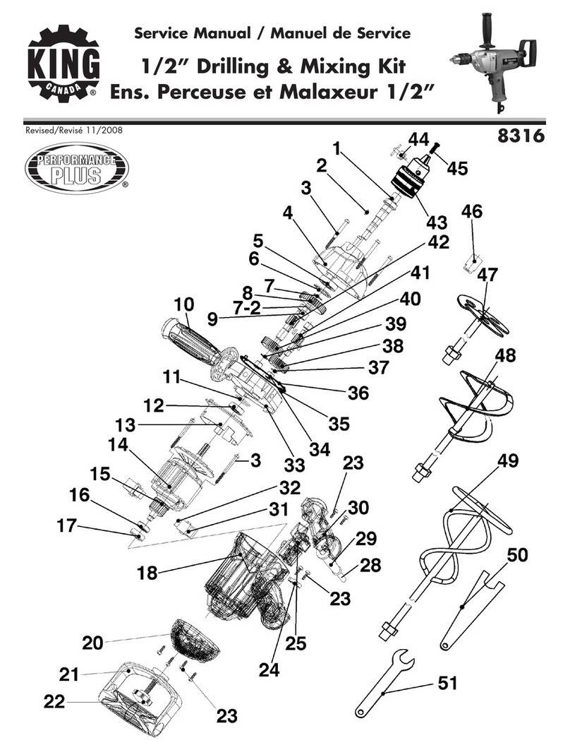 King Canada 8316 Service manual