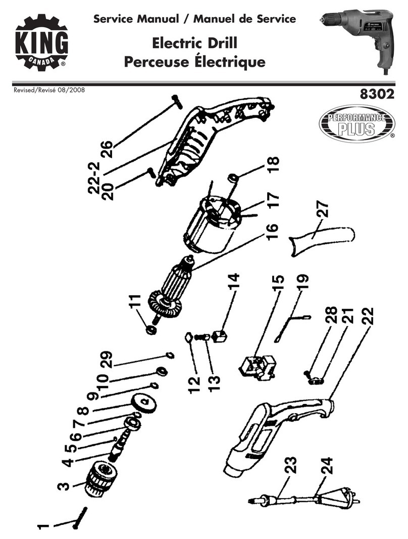 King Canada 8302 Service manual