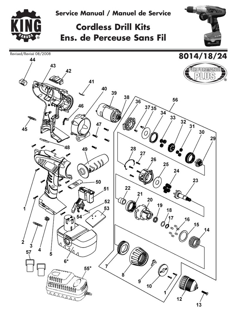 King Canada 8014 Service manual