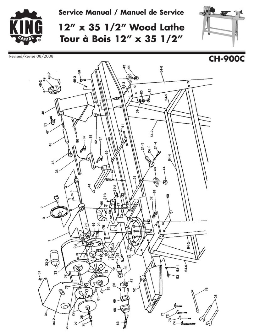 King Canada CH-900C Service manual