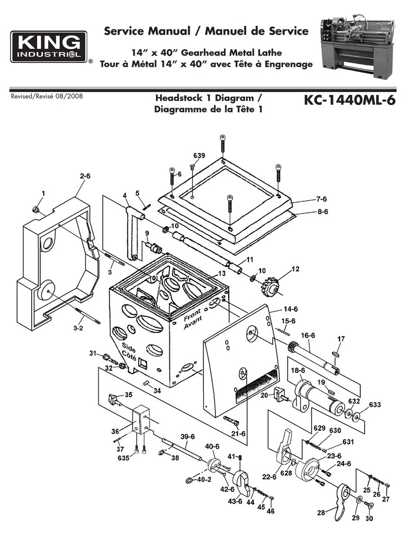 King Industrial KC-1440ML-6 Service manual King Industrial KC-1440ML-6 Service manual