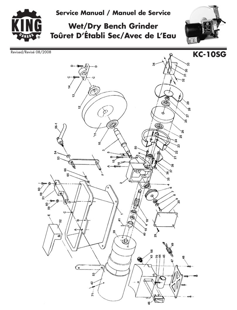 King Canada KC-10SG Service manual