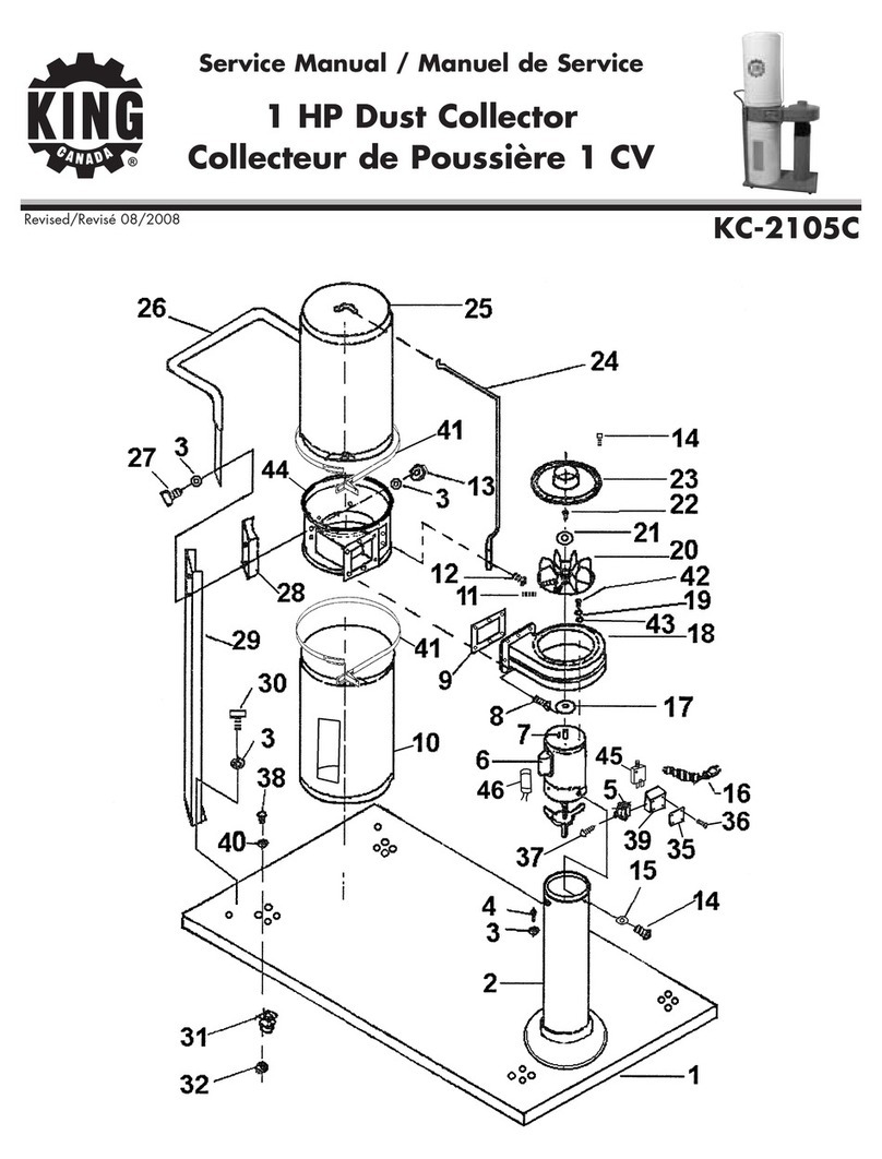 King Canada KC-2105C Service manual