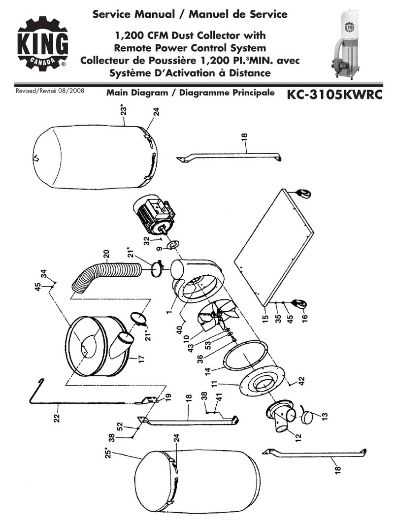 King Canada KC-3105KWRC Service manual