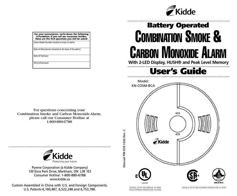 Kidde KN-COSM-BCA User manual Kidde KN-COSM-BCA User manual