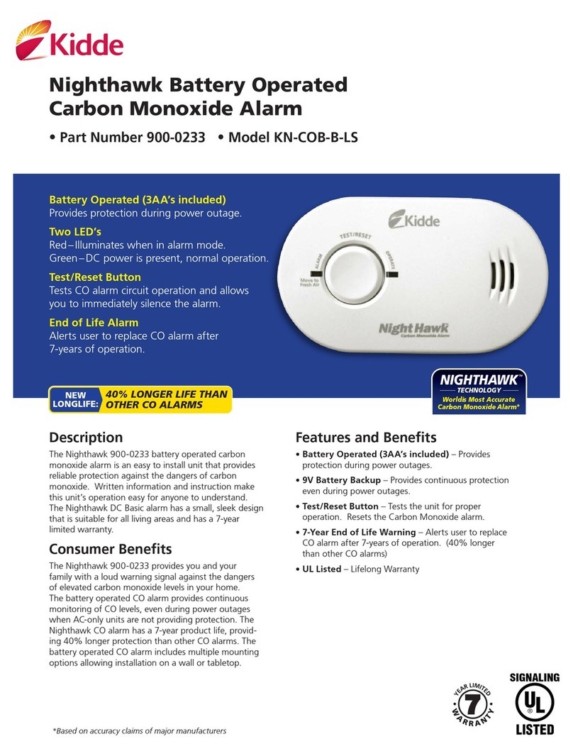 Kidde KN-COB-B-LS Specifications