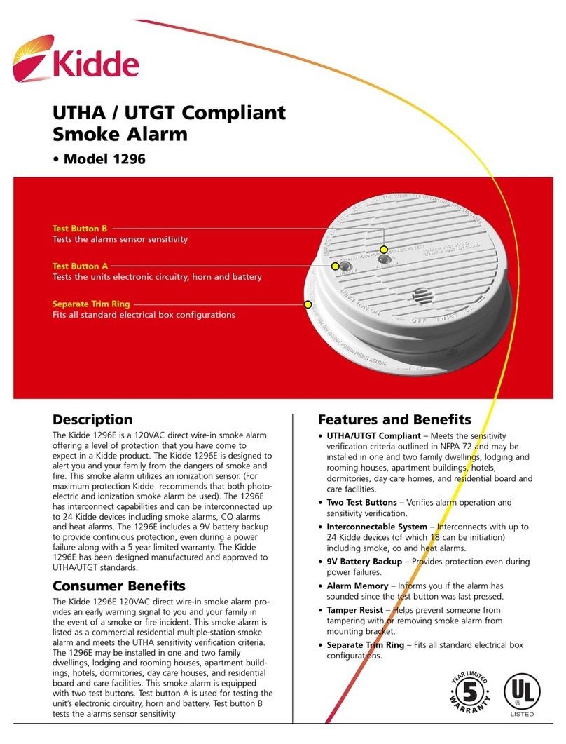 Kidde 1296 User manual