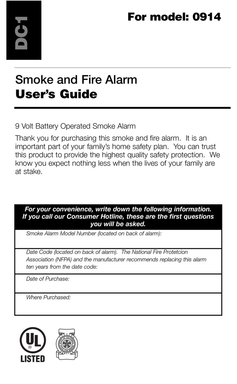 Kidde FIRE SENTRY 0914 User manual Kidde FIRE SENTRY 0914 User manual