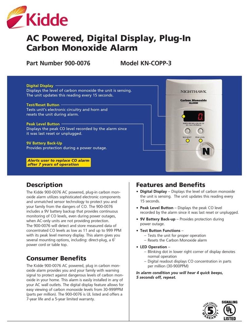 Kidde KN-COPP-3 User manual