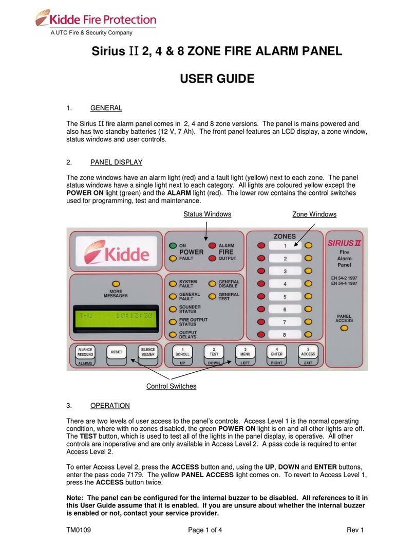 Kidde SIRIUS TM0109 User manual