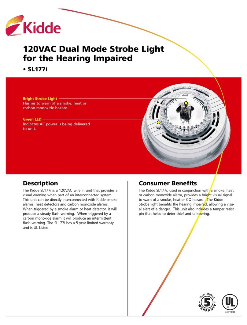 Kidde SL177i User manual