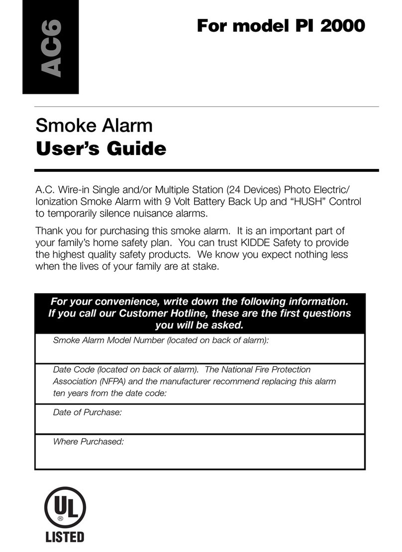Kidde PI 2000 User manual