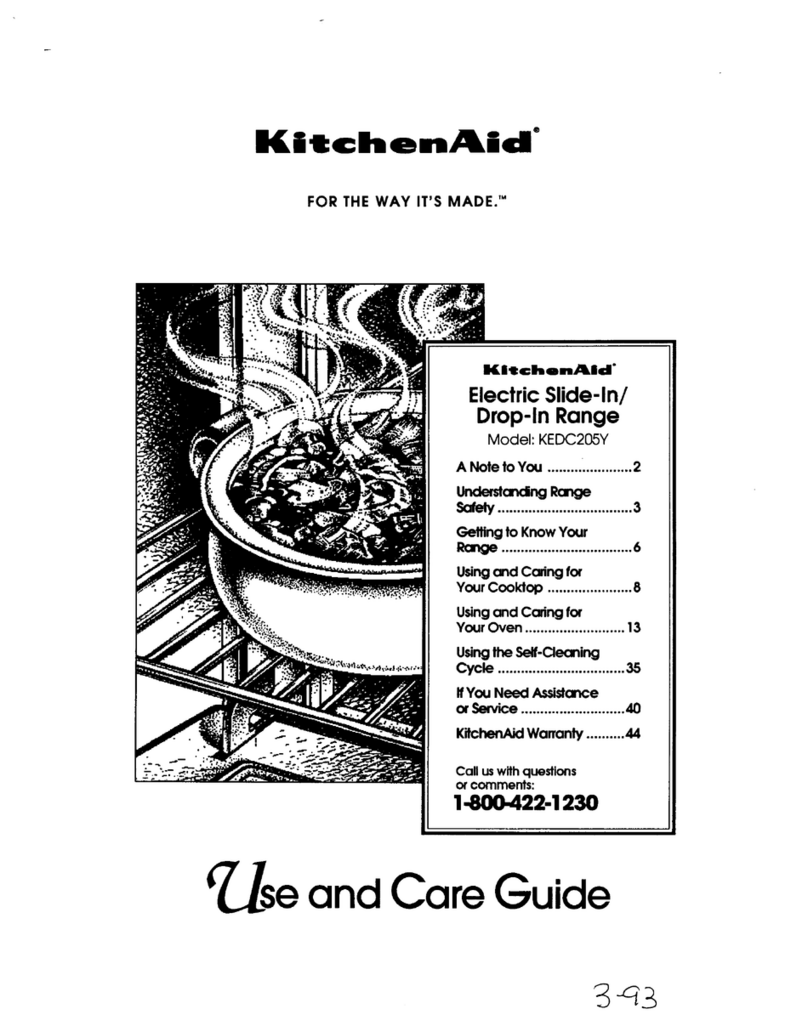 KitchenAid FOR THE WAY THAT IT'S MADE KEDC205Y User manual