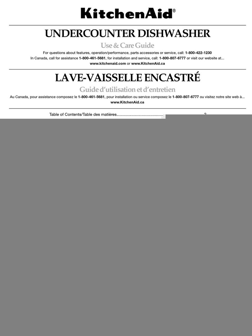 KitchenAid KUDP01DL User manual