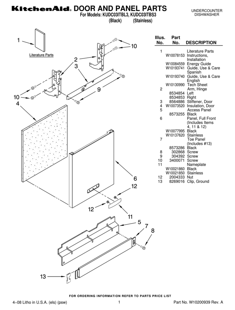 KitchenAid KUDC03ITBL3 User manual