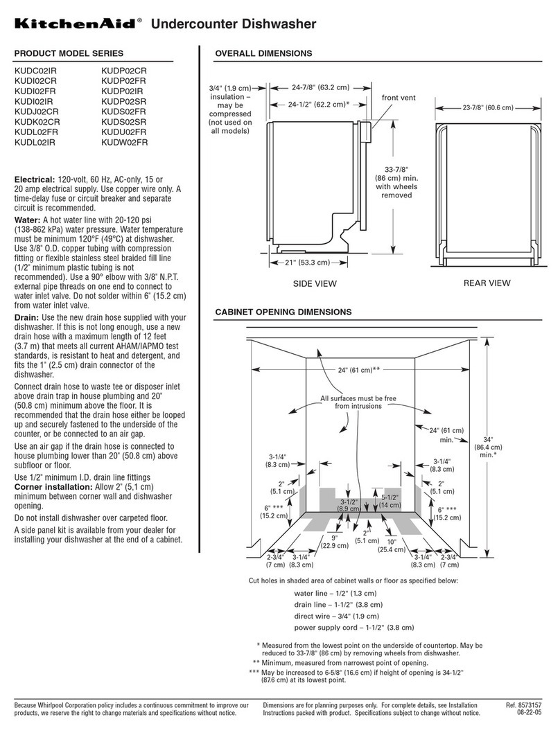 KitchenAid KUDC02IR User guide