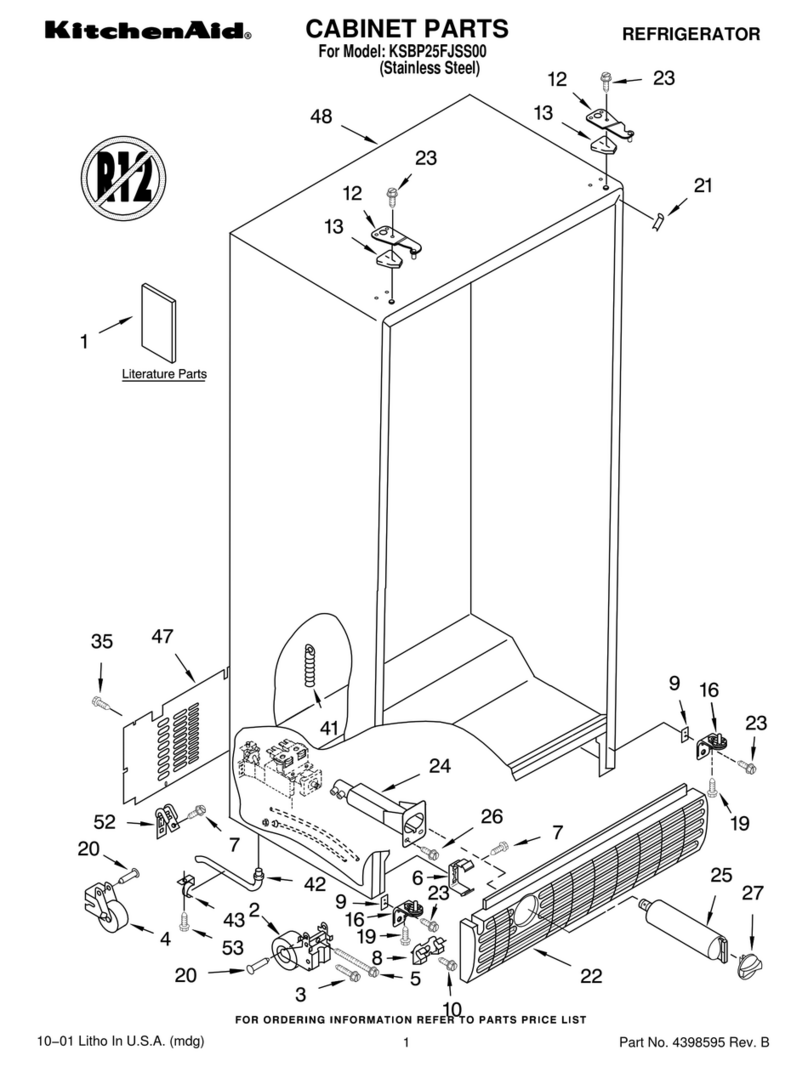 KitchenAid KSBP25FJSS00 User manual
